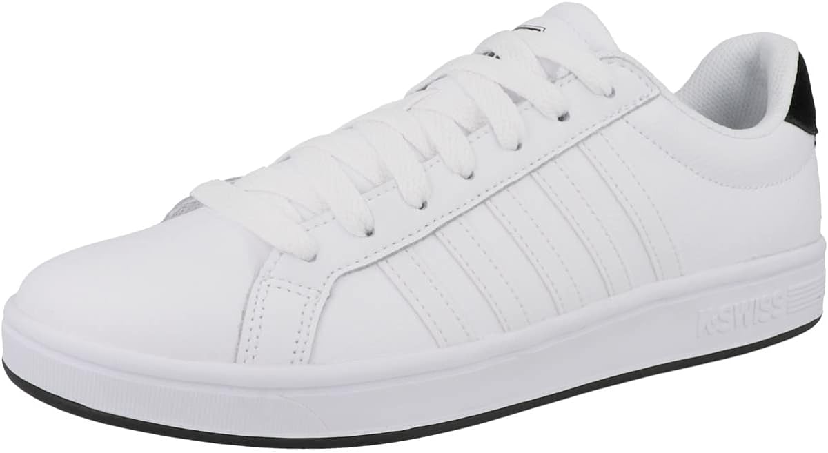 K-Swiss Men’s Court Tiebreak Sneaker(White/White/Black) - K-Swiss ...