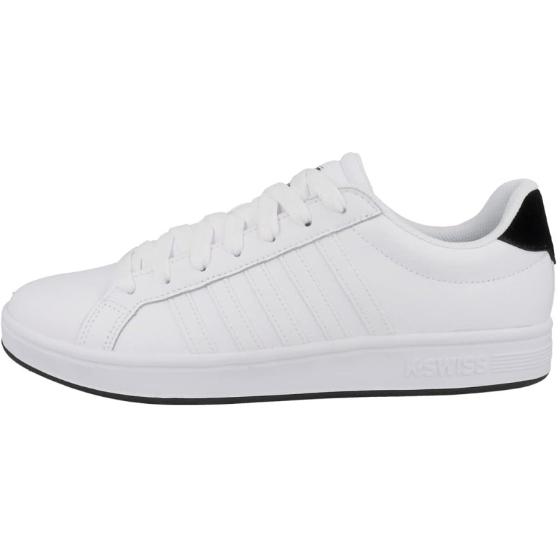 K-Swiss Men’s Court Tiebreak Sneaker(White/White/Black) - K-Swiss ...